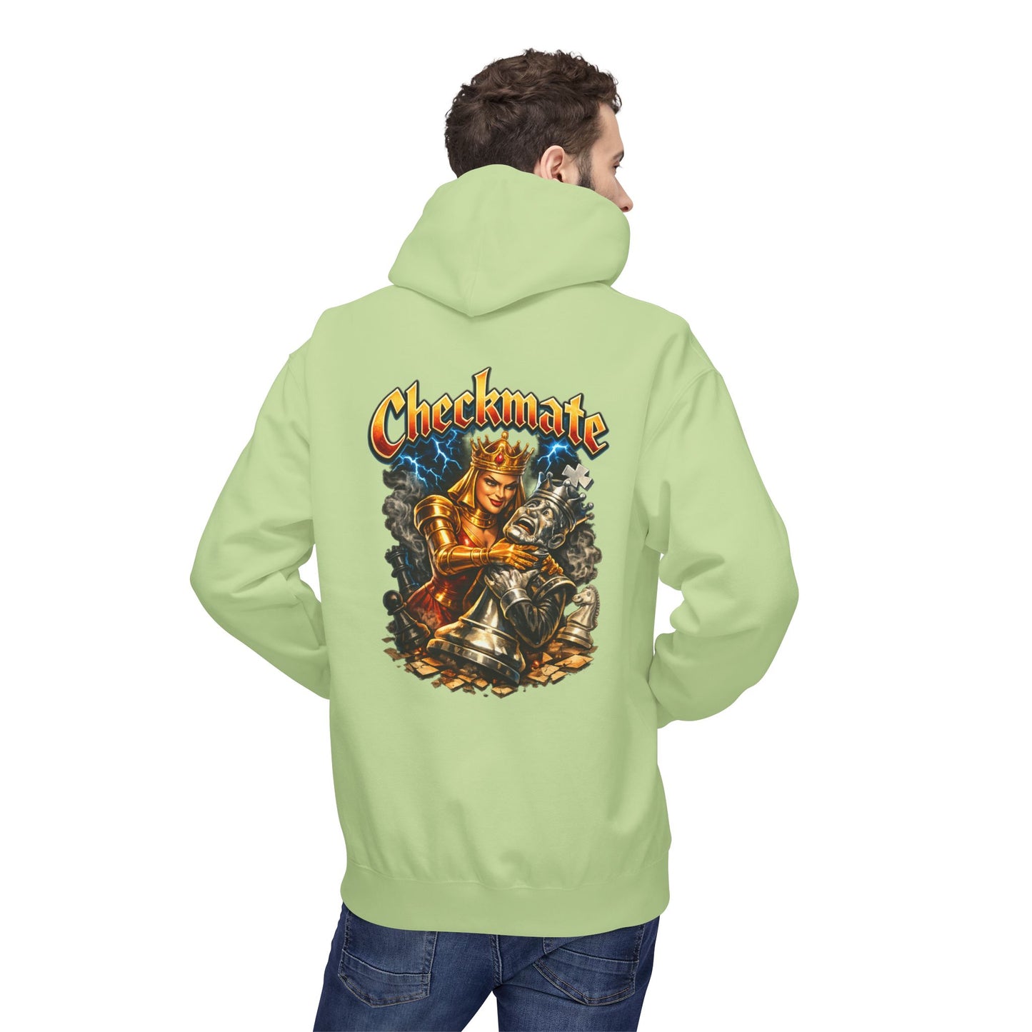 Chess King "Checkmate" Hoodie — Vintage Fantasy Chess Crewneck