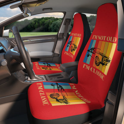 Classic Car Seat Covers – “I’m Not Old I’m Classic” Vintage Auto Design