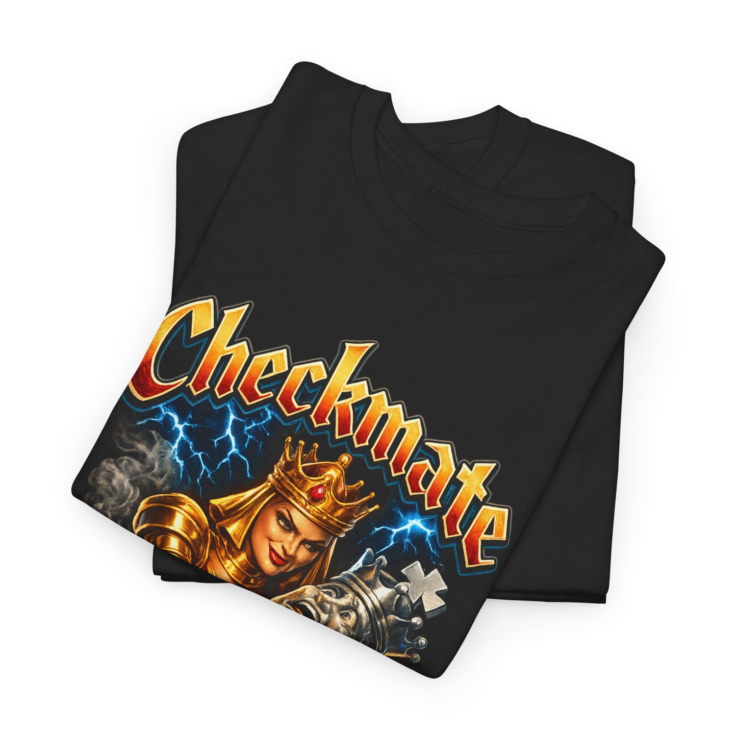 Checkmate Chess Graphic Tee — Vintage Knight vs King Design