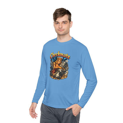 Checkmate Graphic Long Sleeve Tee — Vintage Chess Knight Design