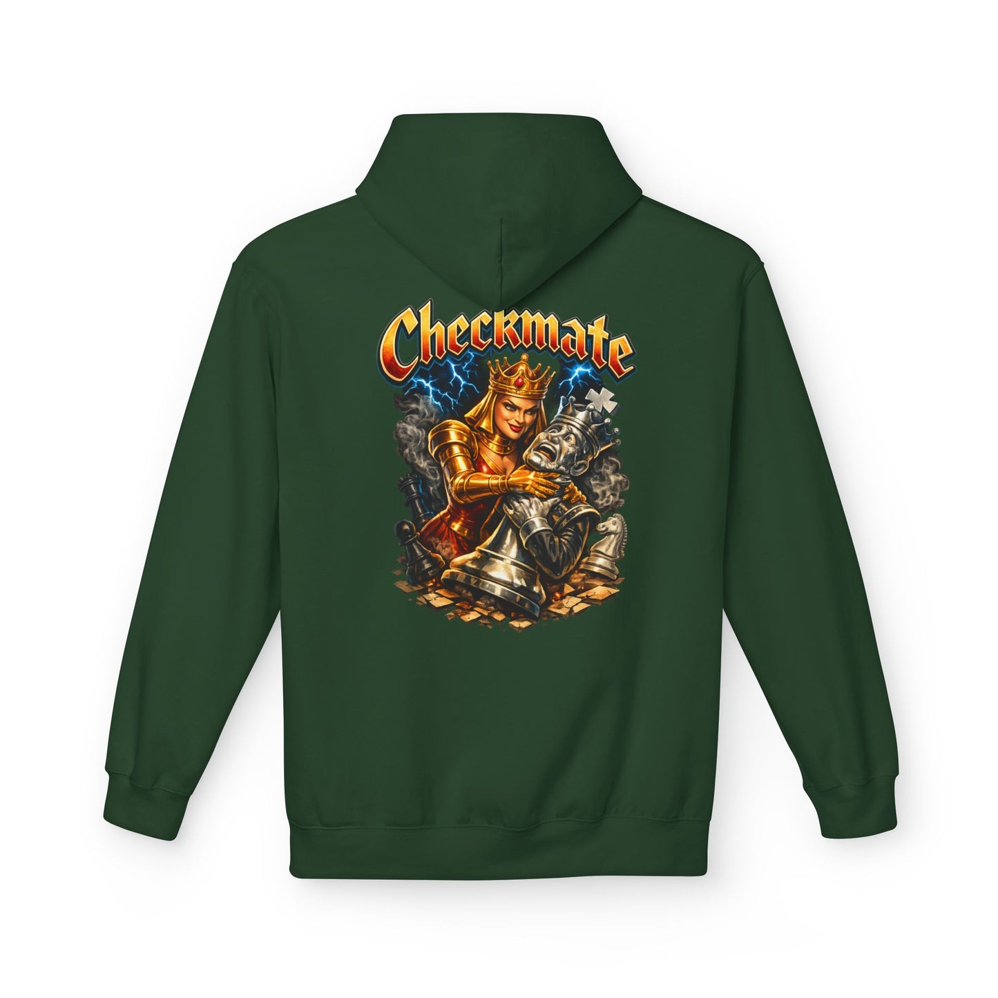 Chess King "Checkmate" Hoodie — Vintage Fantasy Chess Crewneck