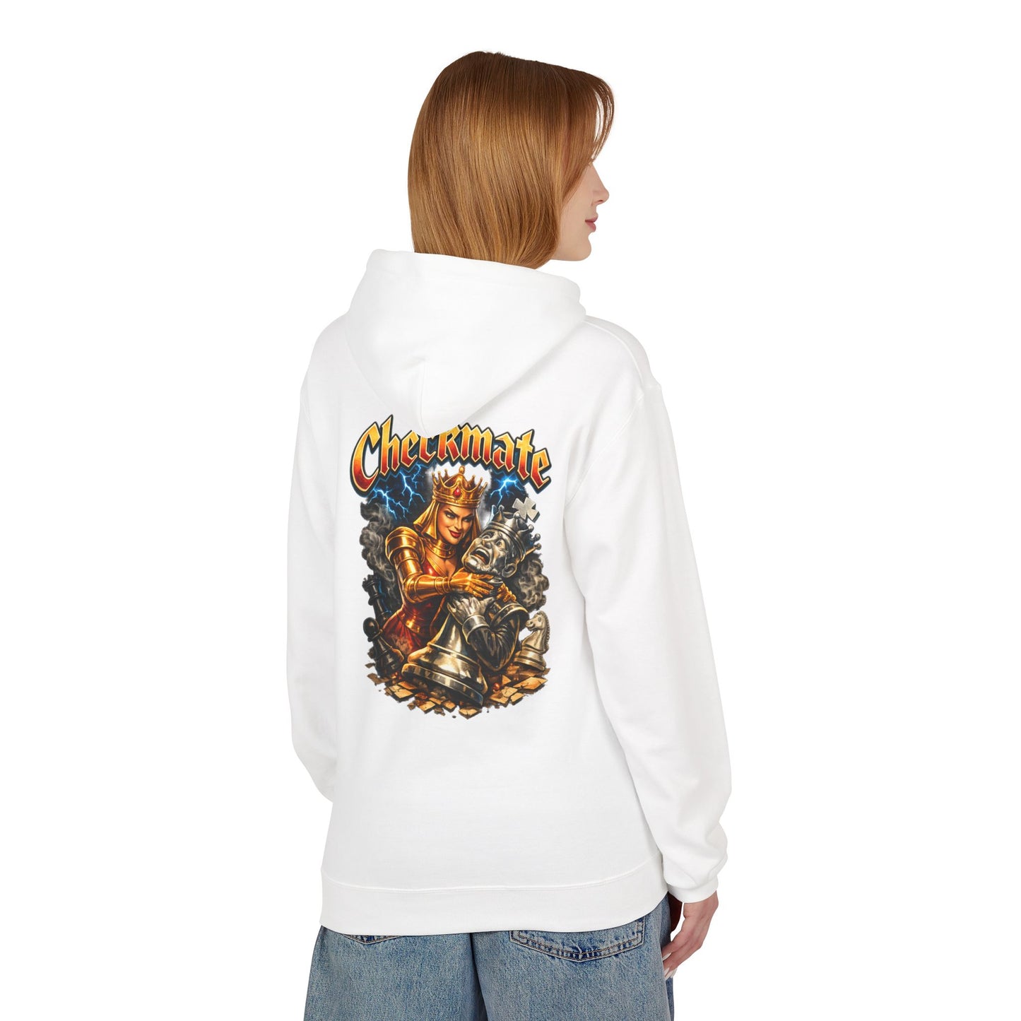 Chess King "Checkmate" Hoodie — Vintage Fantasy Chess Crewneck