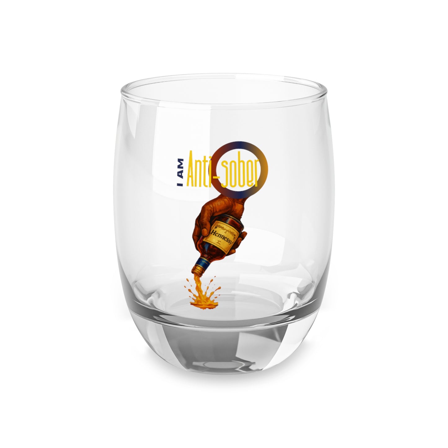 Whiskey Glass – 'I Am Not Sober' Pouring Bottle Novelty Rocks Glass