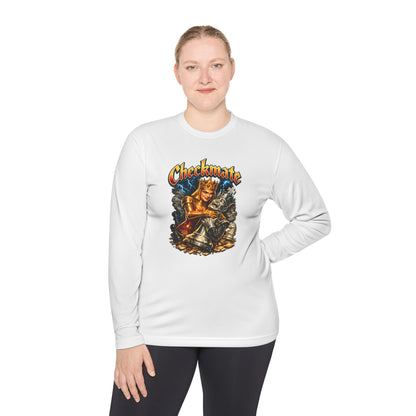 Checkmate Graphic Long Sleeve Tee — Vintage Chess Knight Design