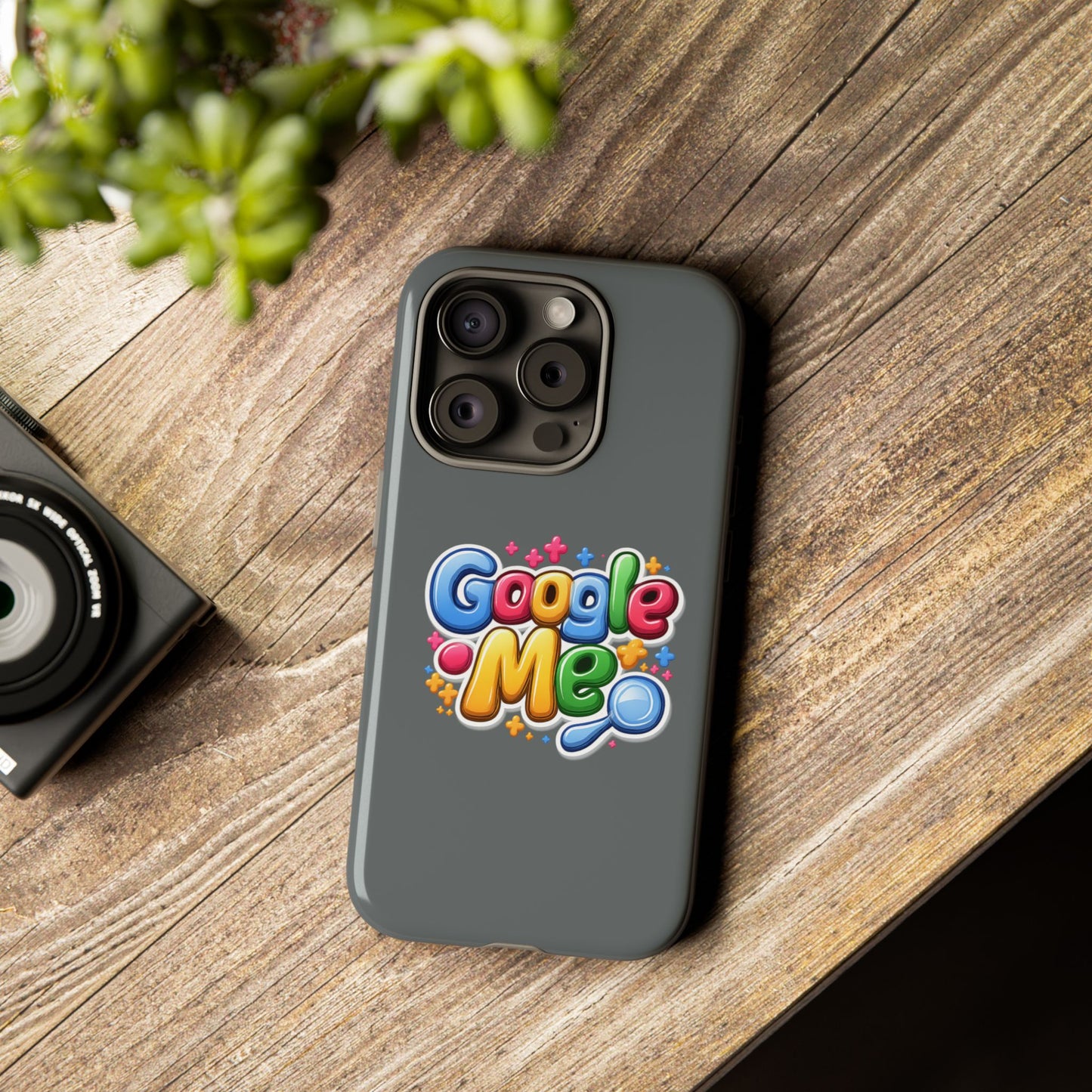 Phone Case — Colorful "Google Me" Protective Tough Case