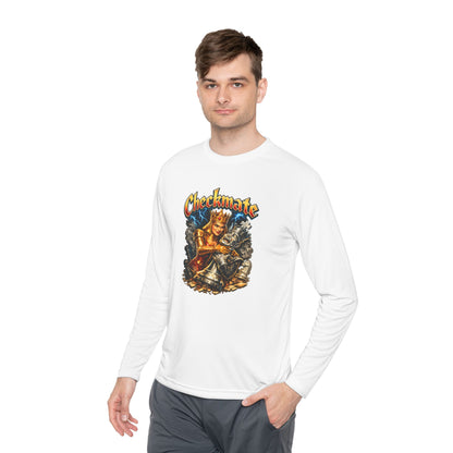 Checkmate Graphic Long Sleeve Tee — Vintage Chess Knight Design