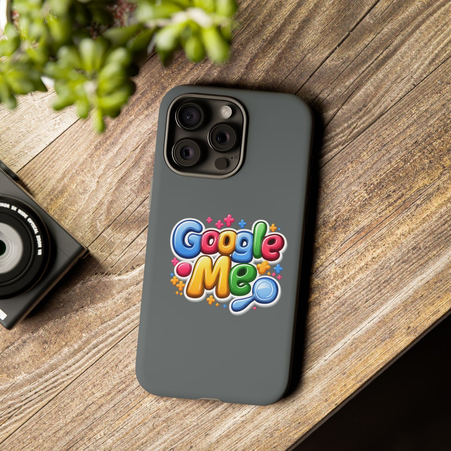 Phone Case — Colorful "Google Me" Protective Tough Case