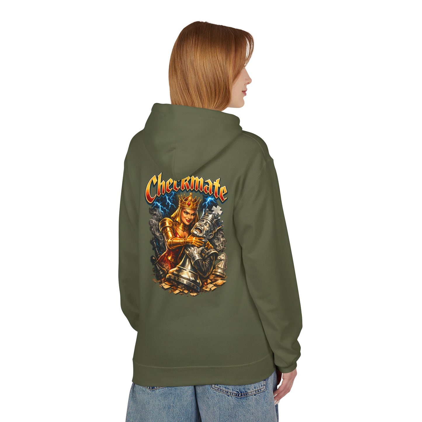 Chess King "Checkmate" Hoodie — Vintage Fantasy Chess Crewneck