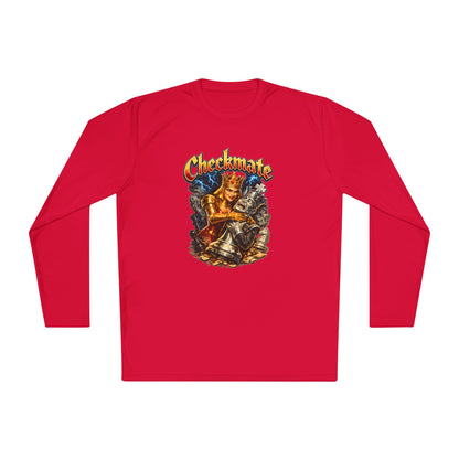 Checkmate Graphic Long Sleeve Tee — Vintage Chess Knight Design