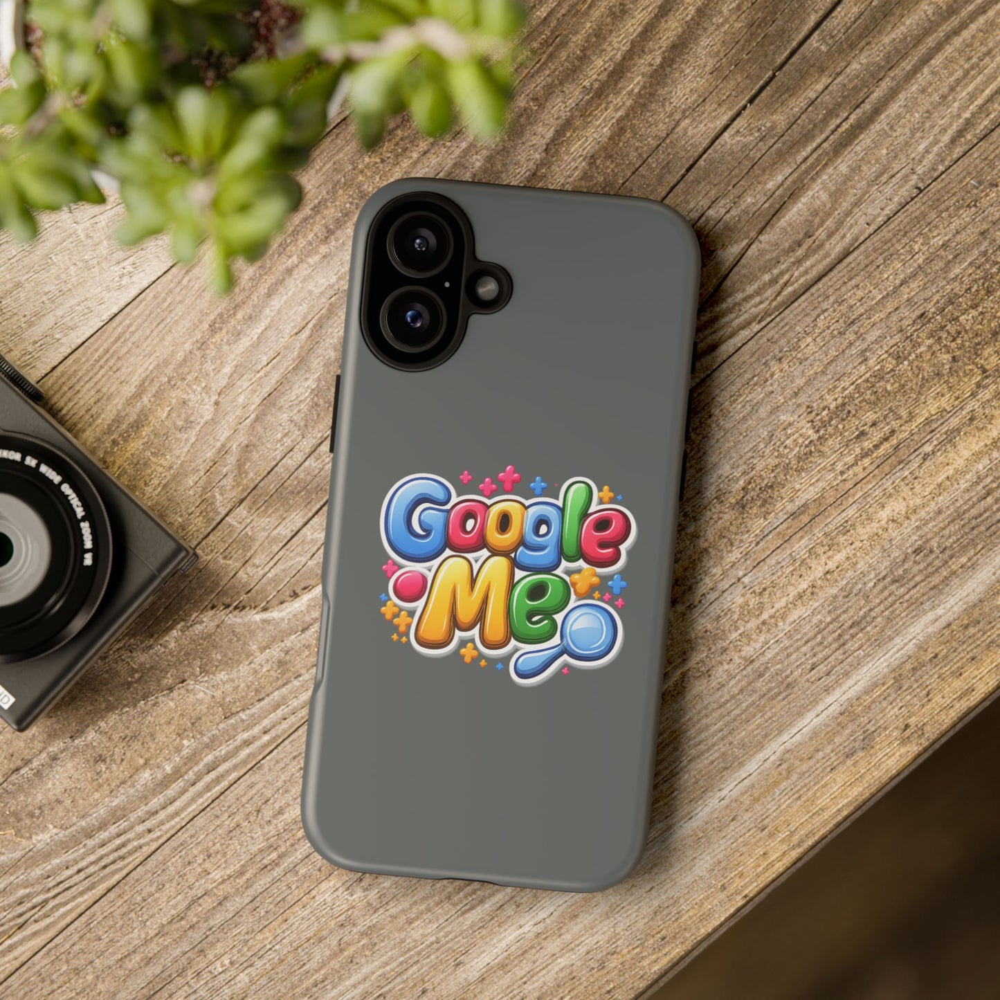 Phone Case — Colorful "Google Me" Protective Tough Case
