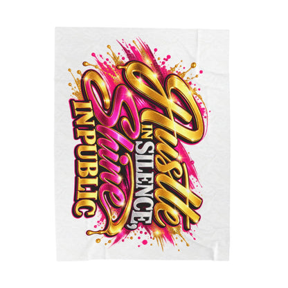 Hustle in Silence Shine In Public Blanket
