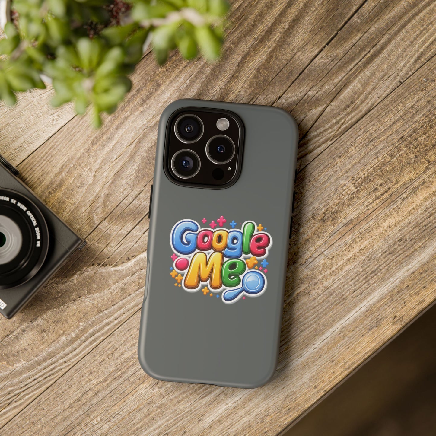 Phone Case — Colorful "Google Me" Protective Tough Case