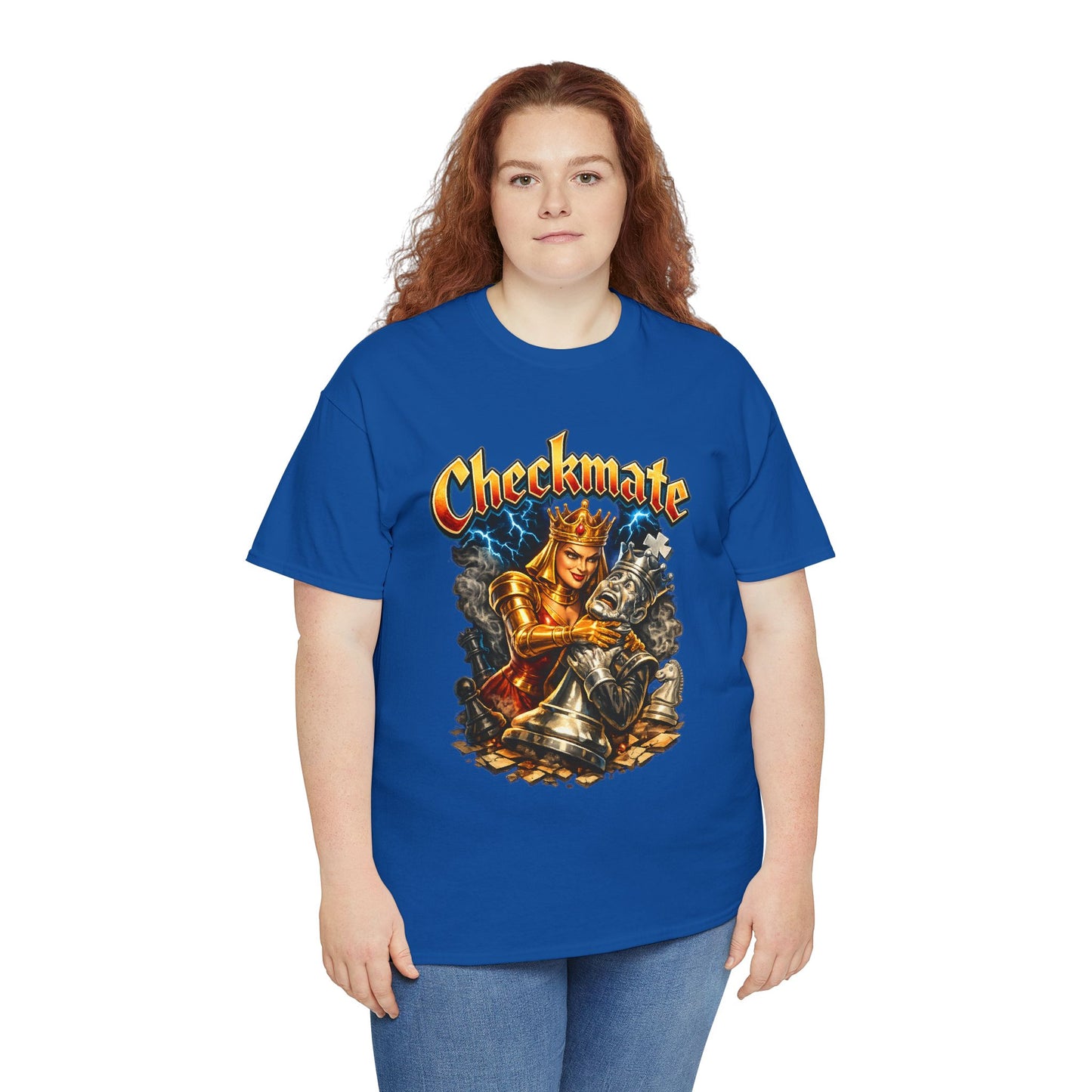 Checkmate Chess Graphic Tee — Vintage Knight vs King Design