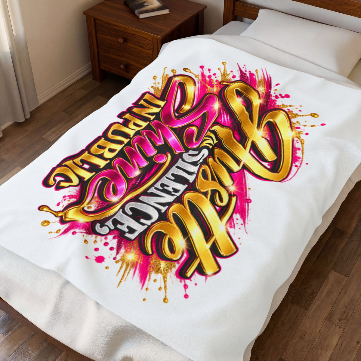 Hustle in Silence Shine In Public Blanket