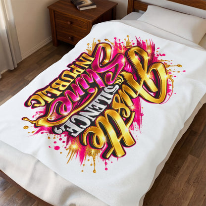 Hustle in Silence Shine In Public Blanket