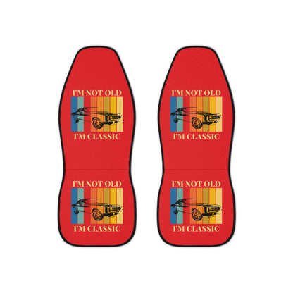 Classic Car Seat Covers – “I’m Not Old I’m Classic” Vintage Auto Design