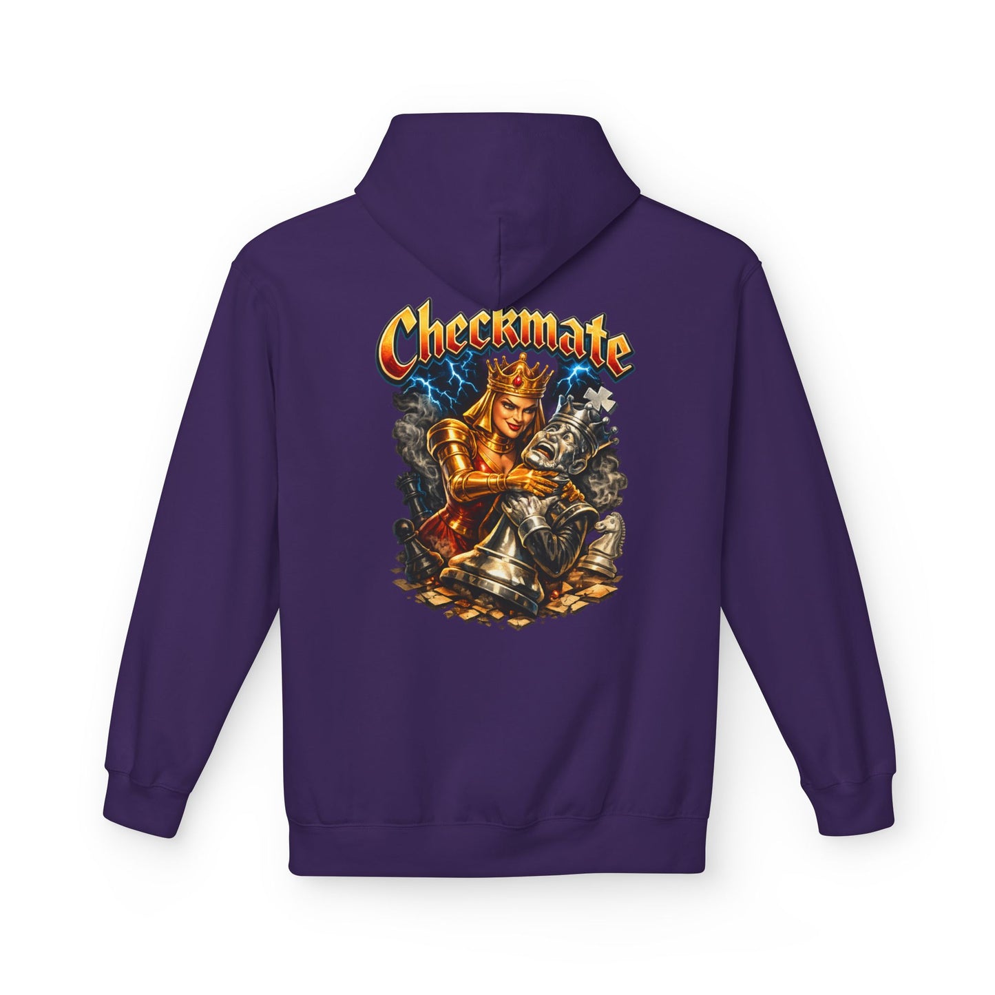 Chess King "Checkmate" Hoodie — Vintage Fantasy Chess Crewneck