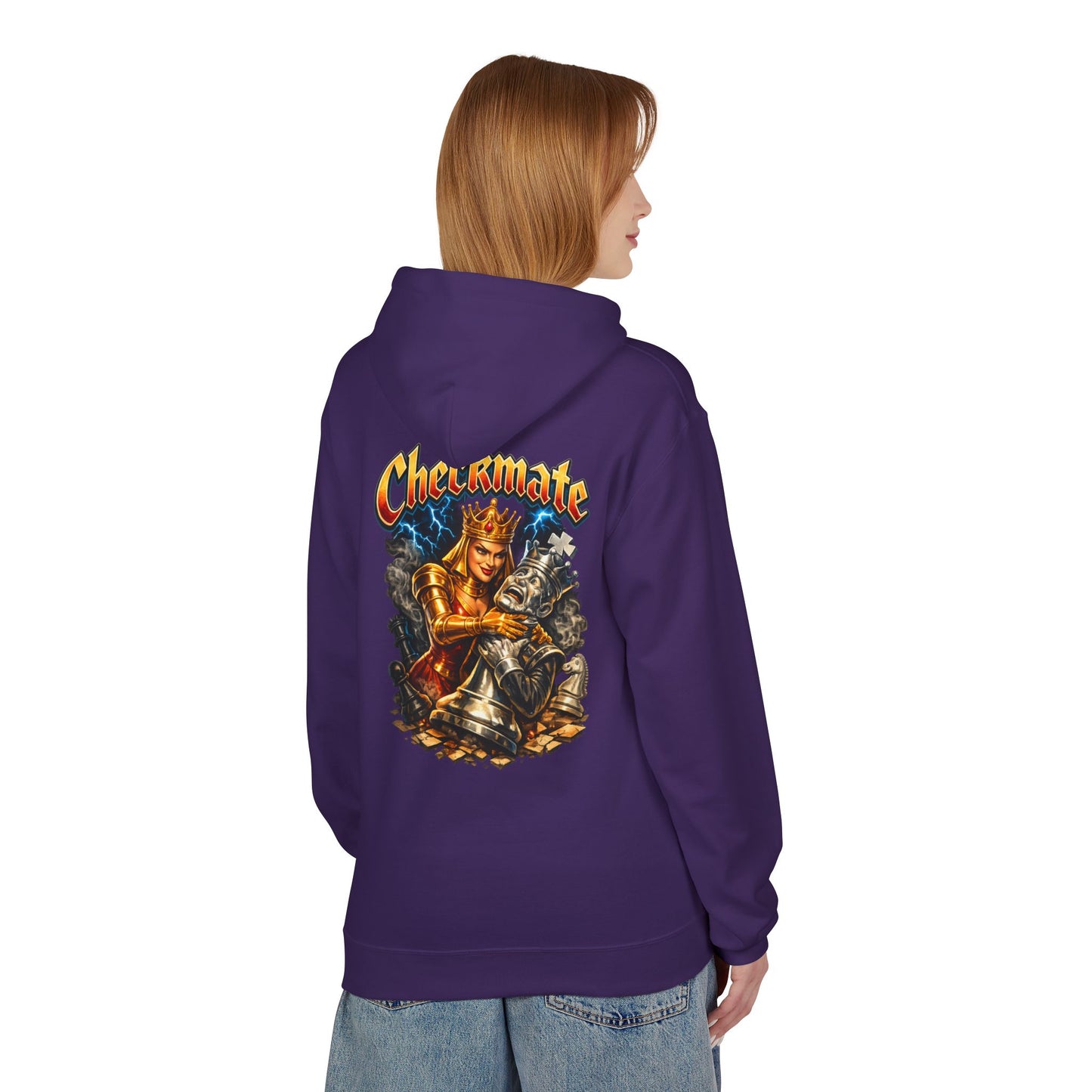 Chess King "Checkmate" Hoodie — Vintage Fantasy Chess Crewneck