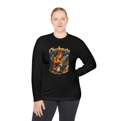 Checkmate Graphic Long Sleeve Tee — Vintage Chess Knight Design