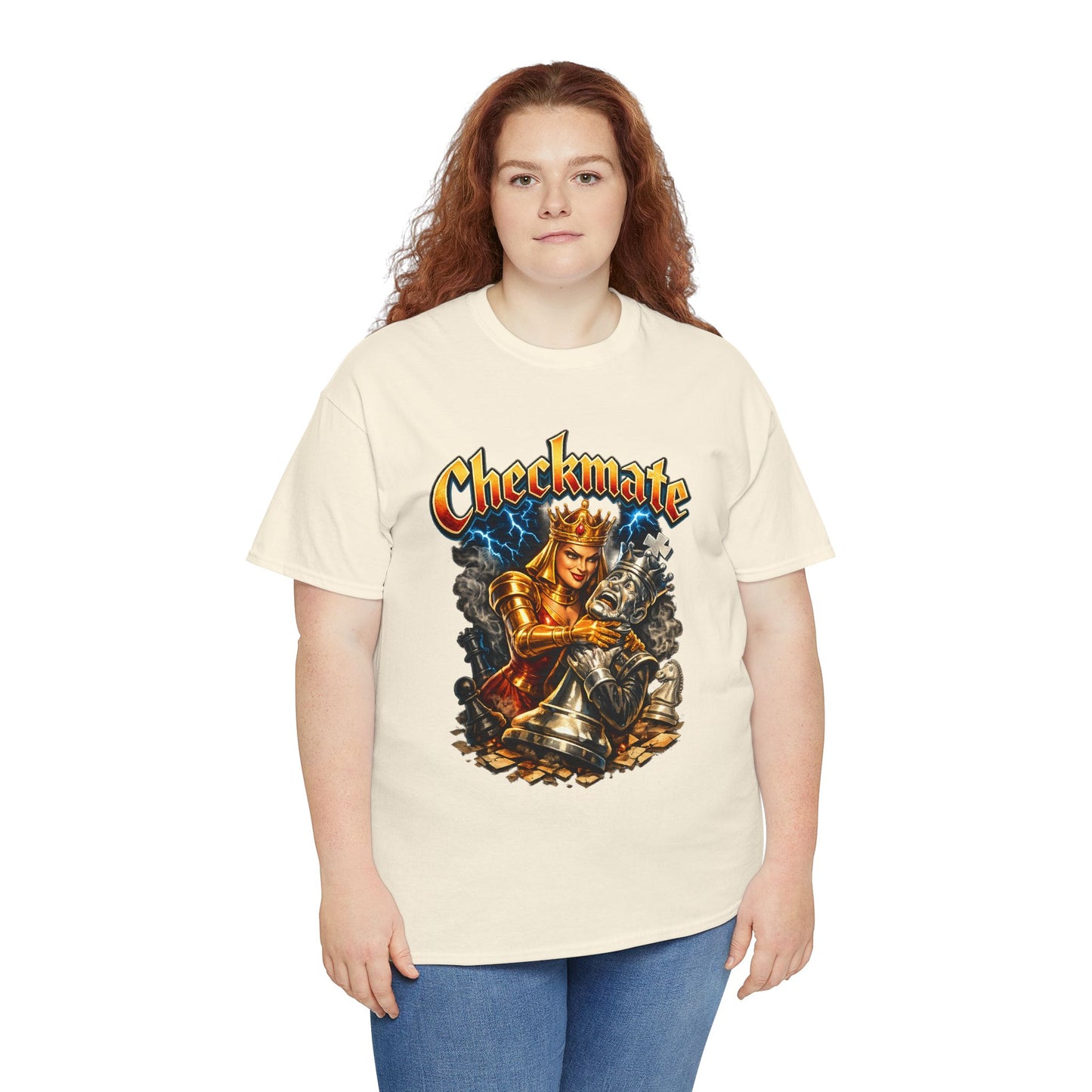 Checkmate Chess Graphic Tee — Vintage Knight vs King Design