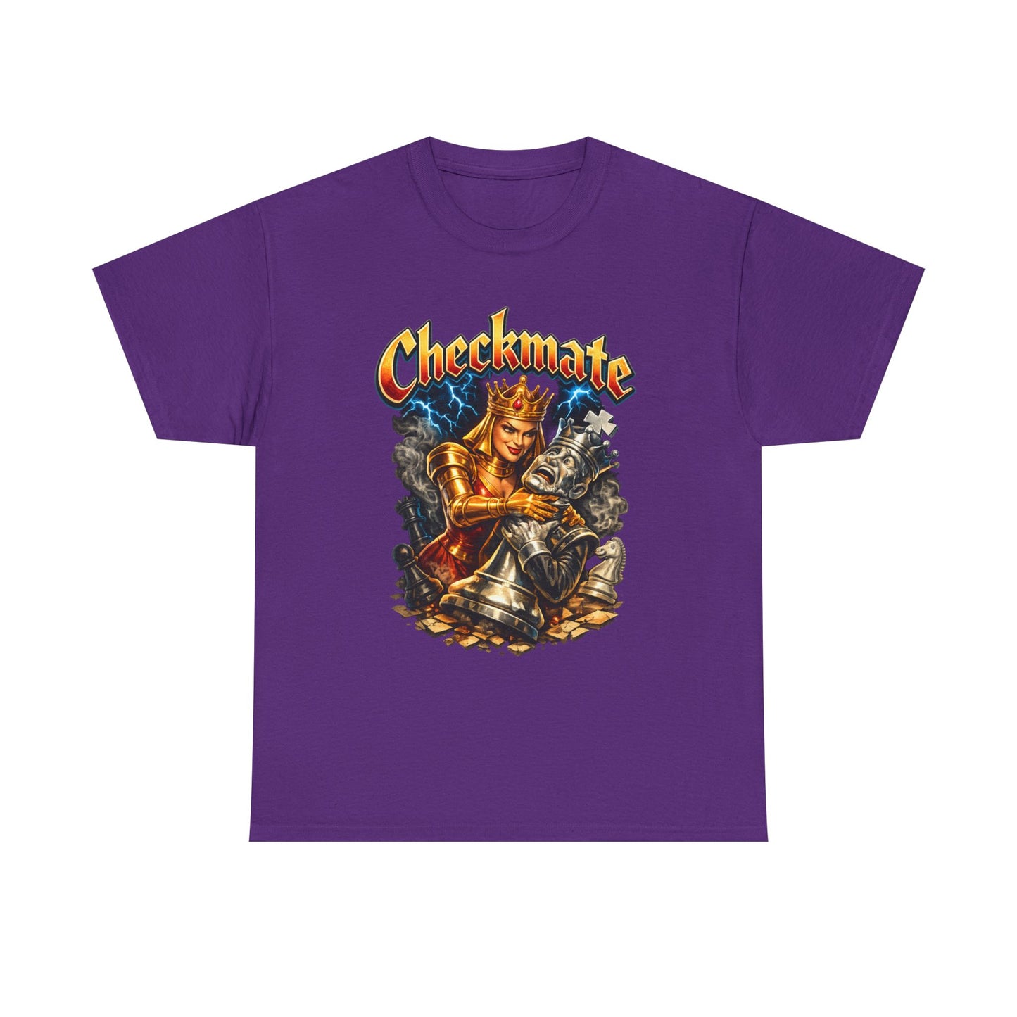 Checkmate Chess Graphic Tee — Vintage Knight vs King Design