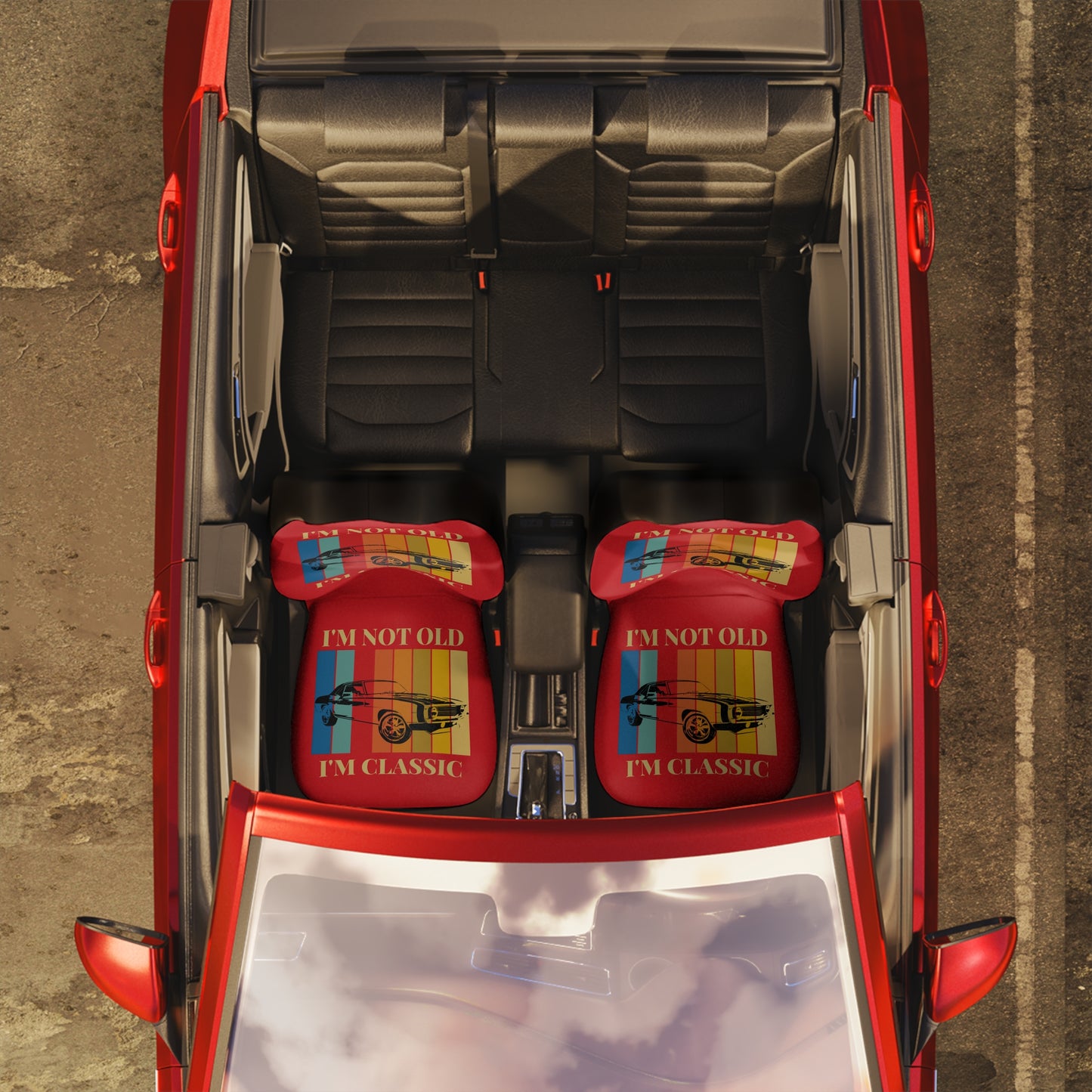 Classic Car Seat Covers – “I’m Not Old I’m Classic” Vintage Auto Design