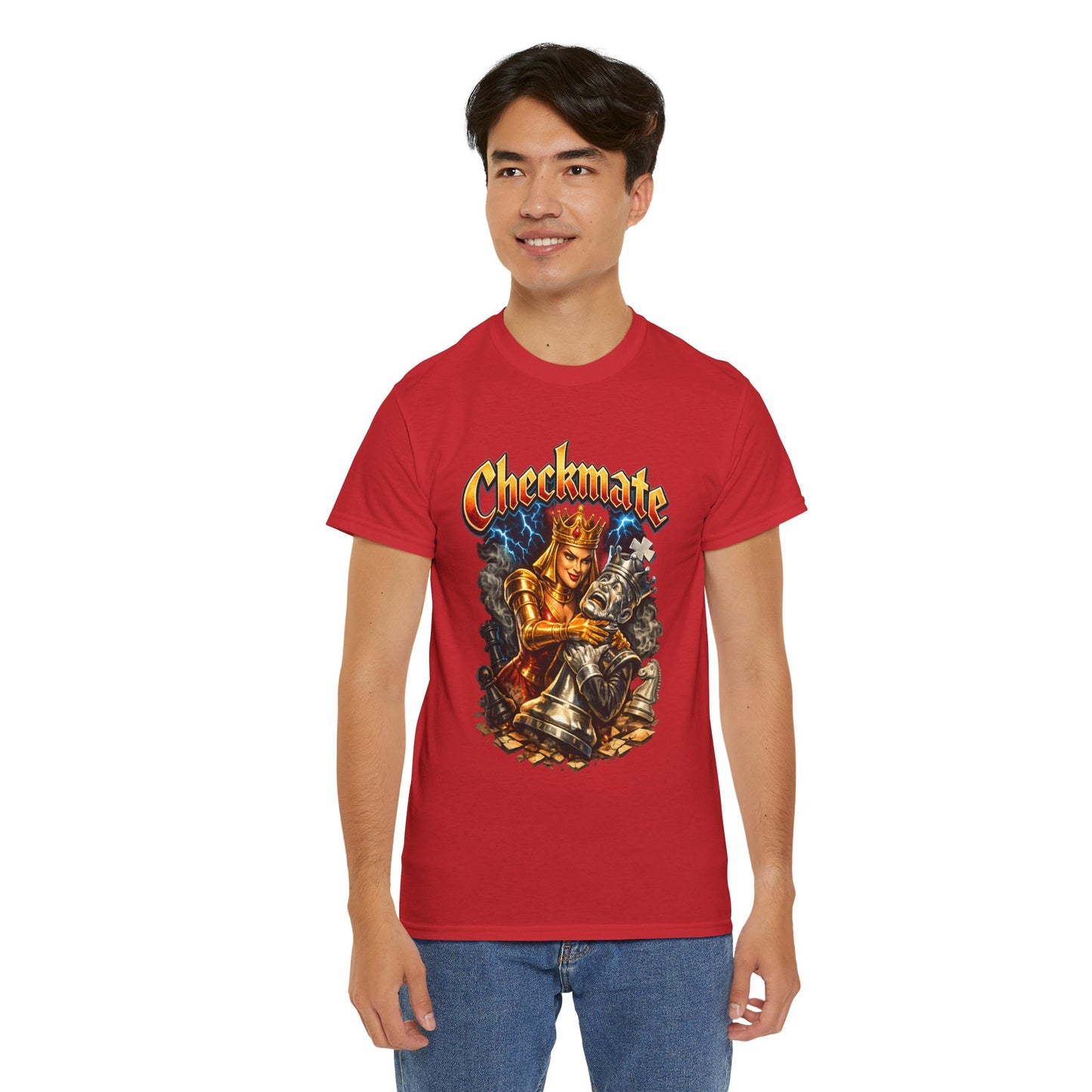 Checkmate Chess Graphic Tee — Vintage Knight vs King Design
