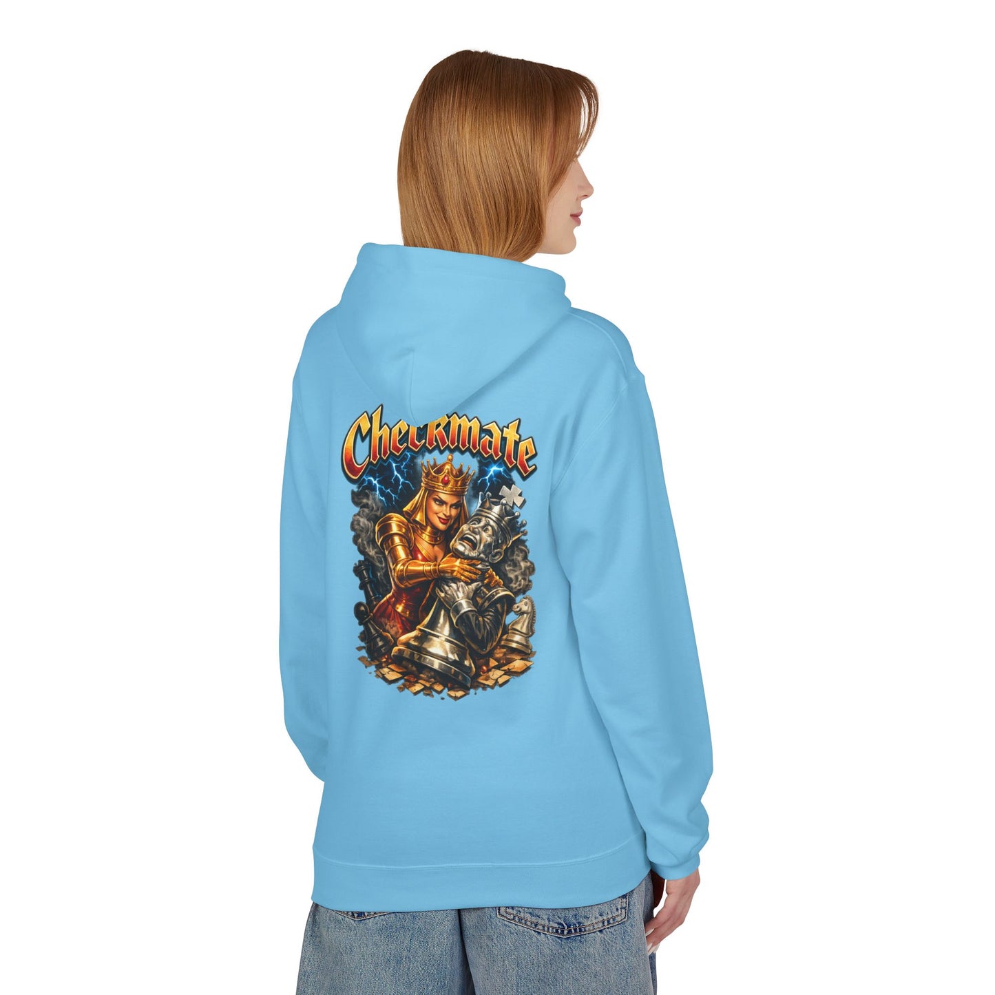 Chess King "Checkmate" Hoodie — Vintage Fantasy Chess Crewneck