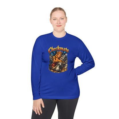Checkmate Graphic Long Sleeve Tee — Vintage Chess Knight Design