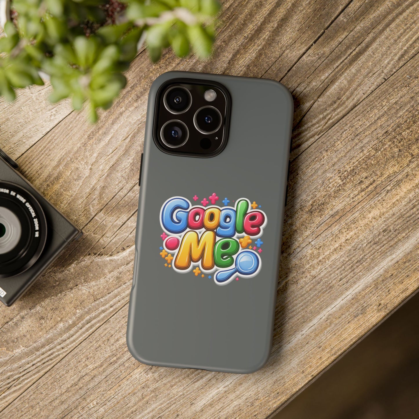 Phone Case — Colorful "Google Me" Protective Tough Case
