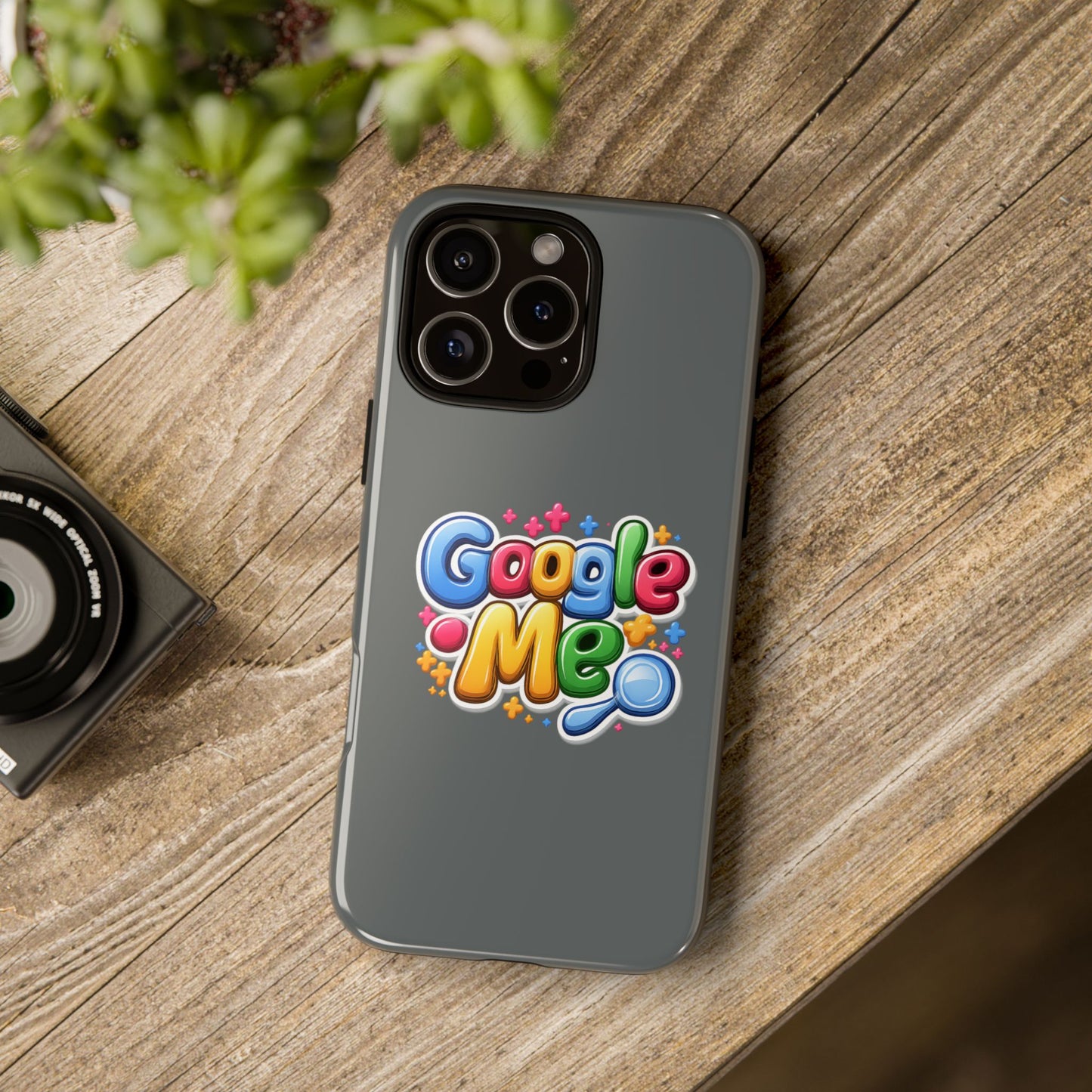 Phone Case — Colorful "Google Me" Protective Tough Case